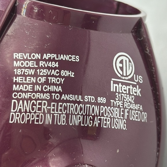 Revlon Perfect Heat 1875W Pro Stylist Hair Dryer, Model RV484 - Picture 4 of 8